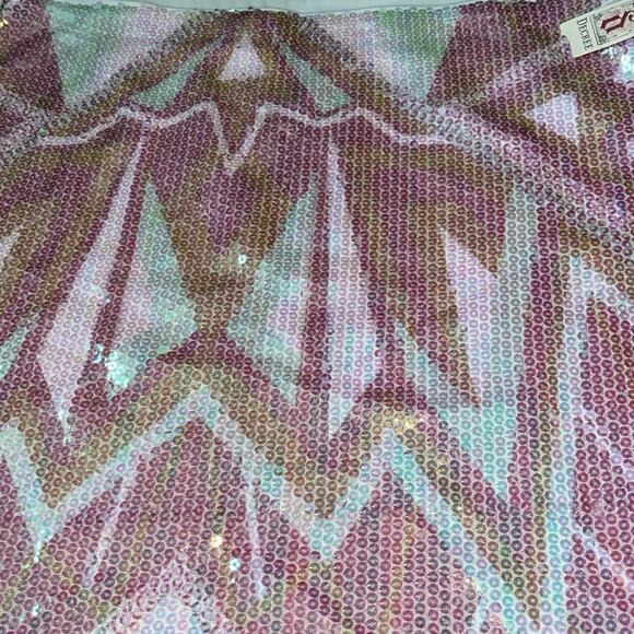 Decree Sequin Y2k Bling Mini Skirt NWT Size large - Picture 2 of 3